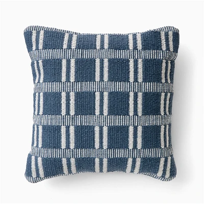 Outdoor Cape Grid Pillow | West Elm