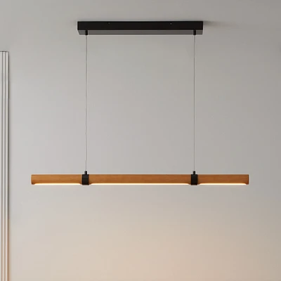 Linear Wood LED Pendant Light | West Elm