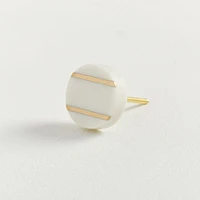 White Decorative Marble Knob | West Elm