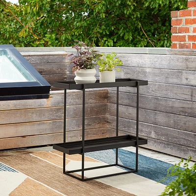 Streamline Metal Indoor/Outdoor Rectangle Plant Stand | West Elm