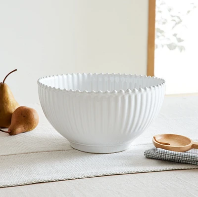 Costa Nova Pearl White Salad Bowl | West Elm