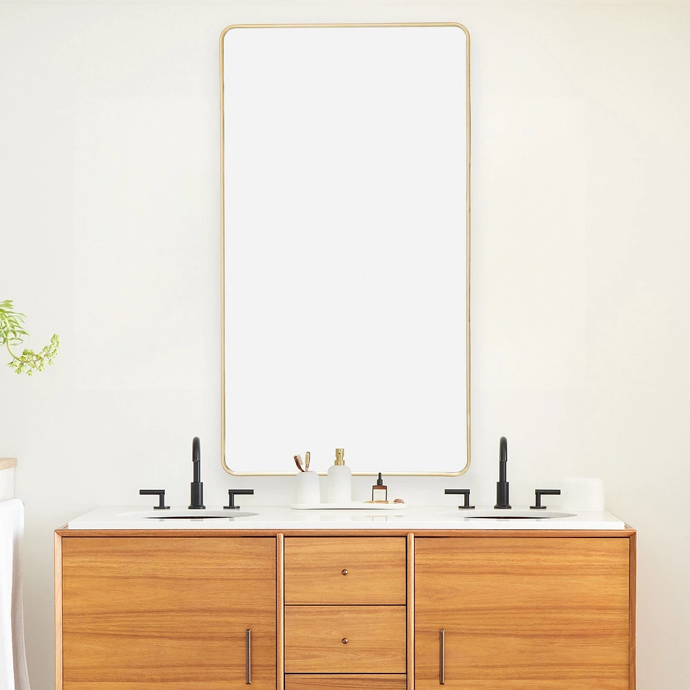 Streamline Metal Wall Mirror | West Elm