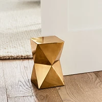 Geo Brass Metal Doorstop | West Elm