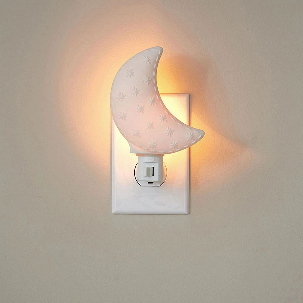 Ceramic Moon Nightlight (3") | West Elm