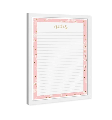 Ditsy Flowers Notepad Dry Erase Board | West Elm