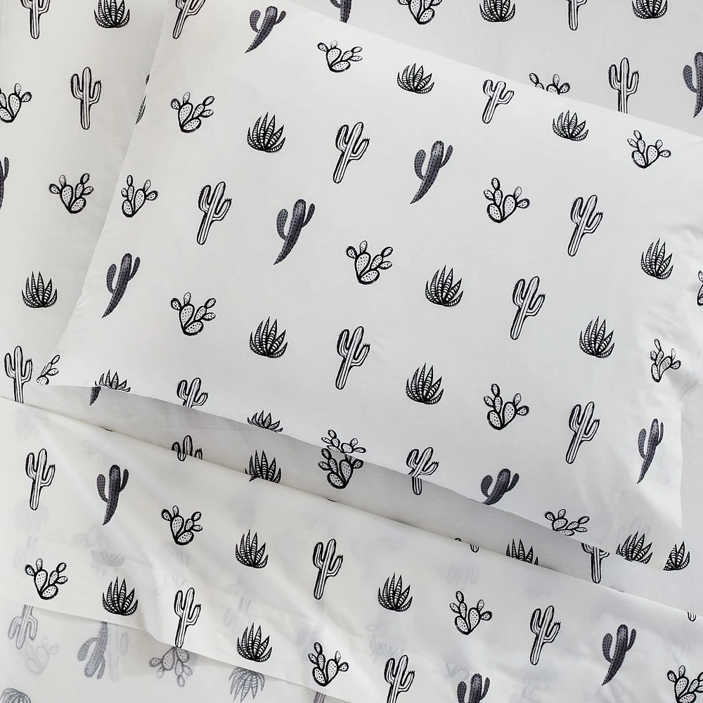 Organic Cactus Pillowcase Set | West Elm