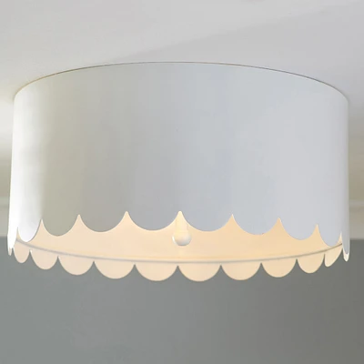 Scalloped Metal Flush Mount (12") | West Elm