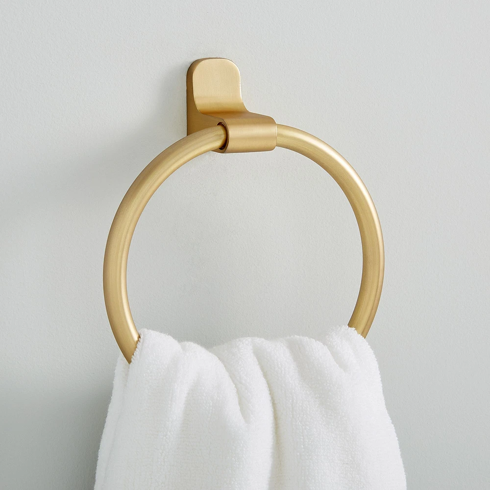 Mid-Century Contour Towel Rings | West Elm