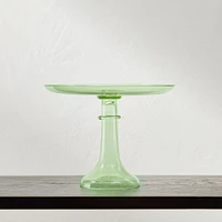 Estelle Colored Glass Cake Stand & Dome | West Elm