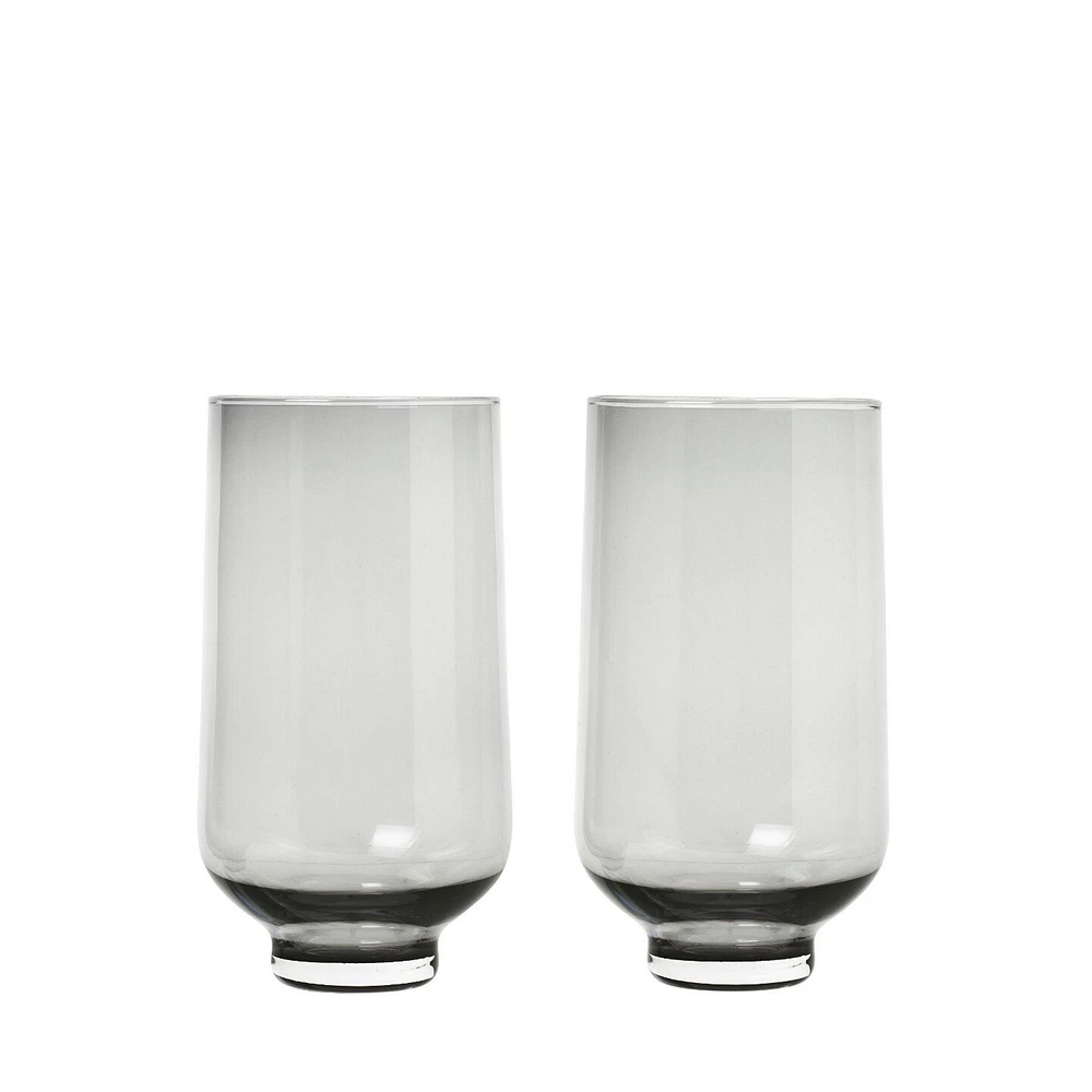 Flow Smoke Drinking Glasses (Set of 2) | West Elm