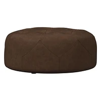 Brighton Leather Ottoman | West Elm