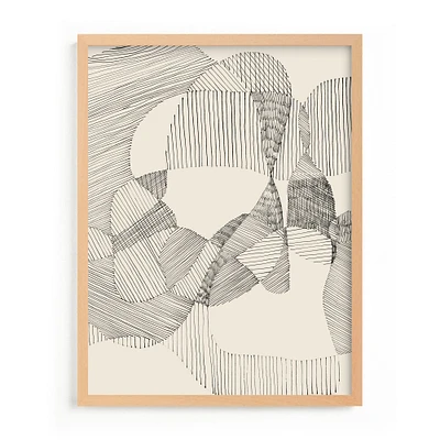 Random Land Framed Wall Art by Minted for West Elm |