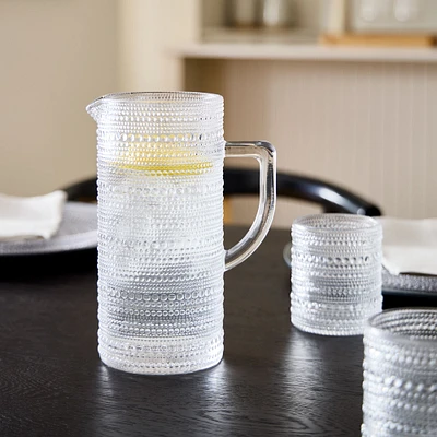 Jupiter Beaded Glass Pitcher | West Elm