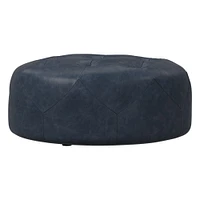 Brighton Leather Ottoman | West Elm