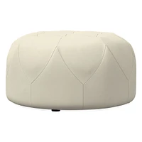 Brighton Leather Ottoman | West Elm