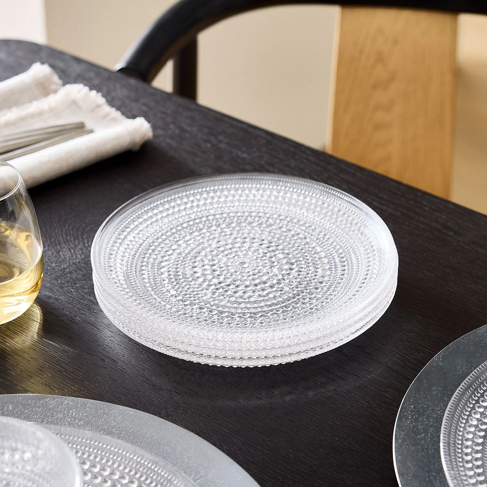 Jupiter Beaded Glass Salad Plate (Set of 4) | West Elm