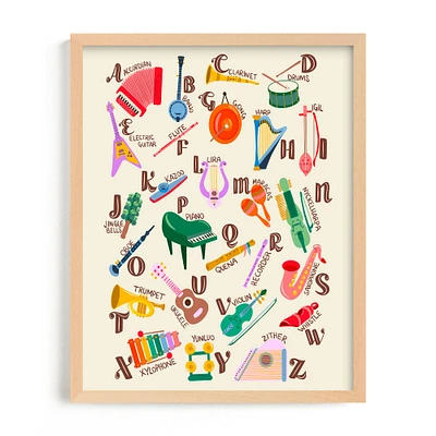 Musical Alphabet Framed Wall Art by Minted for West Elm |