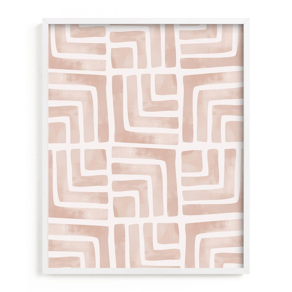 Painted Geo Framed Wall Art by Minted for West Elm | West Elm