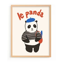 French Panda Framed Wall Art by Minted for West Elm |