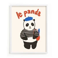 French Panda Framed Wall Art by Minted for West Elm |