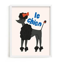 French Dog Framed Wall Art by Minted for West Elm |