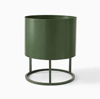 Streamline Round Metal Indoor/Outdoor Planters | West Elm