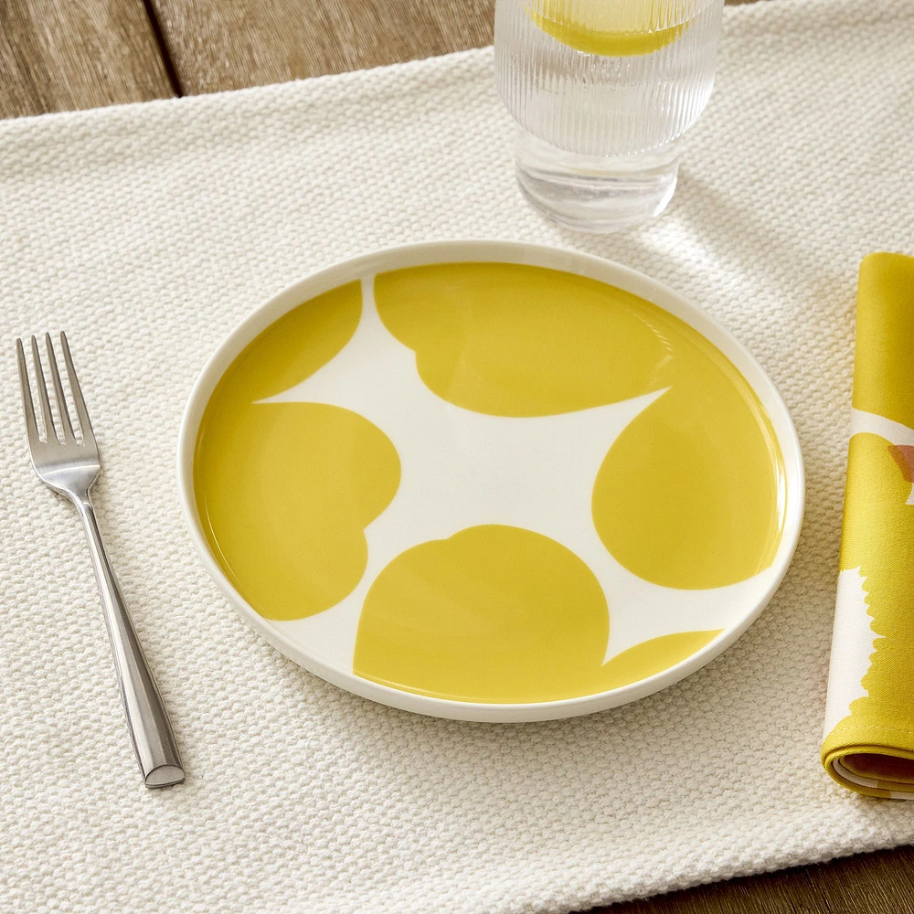 Marimekko Oiva Iso Unikko Salad Plate | West Elm