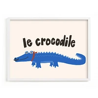 French Crocodile Framed Wall Art by Minted for West Elm |