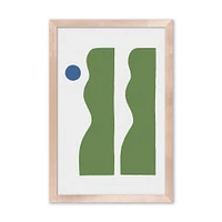 2 Green Vase Framed Wall Art by Roseanne Kenny | West Elm