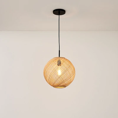 Wicker Globe Pendant (14"–26") | West Elm