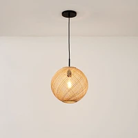 Wicker Globe Pendant (14"–26") | West Elm