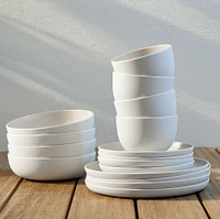 Kaloh Melamine Outdoor Dinnerware (Set of 16) | West Elm