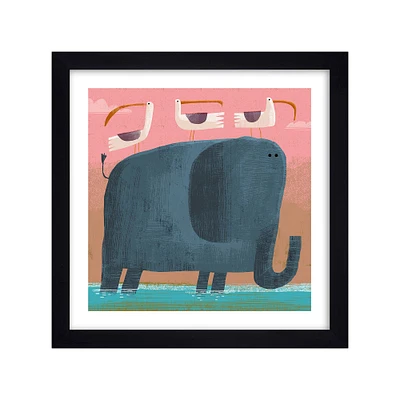 WerkShoppe Elephant & Friends Framed Wall Art | West Elm