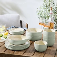 Kaloh Melamine Outdoor Dinnerware (Set of 16) | West Elm