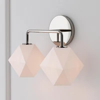 Sculptural -Light Faceted Sconce | West Elm