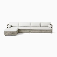 Coastal Outdoor 3-Piece Chaise Sectional (130") | West Elm