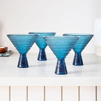 Jupiter Beaded Martini Glasses (Set of 4) | West Elm