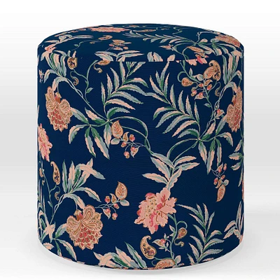 Tambor Round Ottoman | West Elm