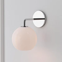 Sculptural Glass Globe Wall Sconce - Small (Ombre) | West Elm