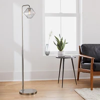 Sculptural Glass Faceted Floor Lamp | West Elm