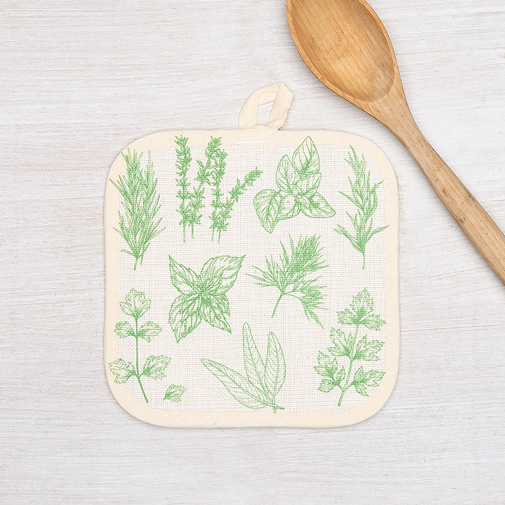 Counter Couture Herb Oven Mitt & Pot Holder | West Elm