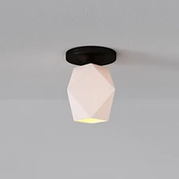 Sculptural Faceted Flush Mount | West Elm