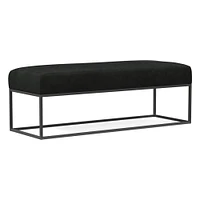 Box Frame Leather Bench | West Elm