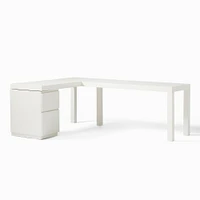 Parsons L-Shaped Desk & File Cabinet Set | West Elm