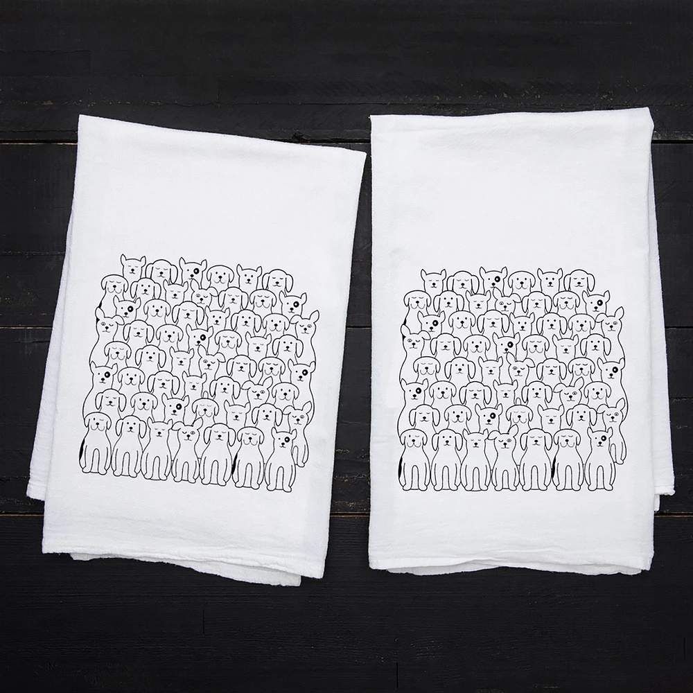 Counter Couture Dogs Flour Sack Towel | West Elm