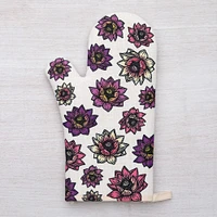 Counter Couture Lotus Oven Mitt & Pot Holder | West Elm