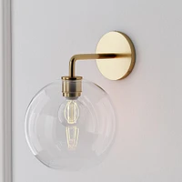 Sculptural Glass Globe Wall Sconce - Small (Ombre) | West Elm