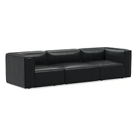 Remi Leather Modular Sofa (72"–108") | West Elm