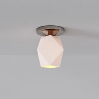 Sculptural Faceted Flush Mount | West Elm