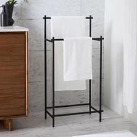 Modern Overhang Freestanding Towel Rack | West Elm